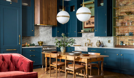 Kitchen of the Week: Colorful and Moody With Industrial Roots