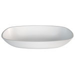 MaestroBath - Gamma Modern Bathroom Sink, White - This top-notch vessel sink is simple with rounded edges and clean finish. This masterfully crafted bathroom sink has smooth, simple lines for your modern bathroom design. Created out of a polymer-based material, this beautiful vessel sink is durable and easy to clean. Channel the look of a European spa in your home with this purely luxurious basin. If you're looking for a family-friendly design, then look no further: this sink is ADA compliant.