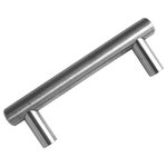 Celeste Designs - Celeste Bar Pull Outdoor Use Powder Coated Brushed Nickel Stainless, 3"x4" - These stainless steel pulls have a clear glossy layer (created by powder coating) over a brushed nickel finish, for additional rust resistance in outdoor use or high-humidity applications.