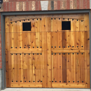 Cedar Wood Garage Door Studio 5 Woodworking