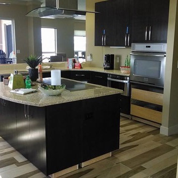 St. Pete Beach Espresso Recycled Glass Kitchen