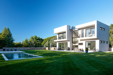 Contemporary exterior home idea in New York