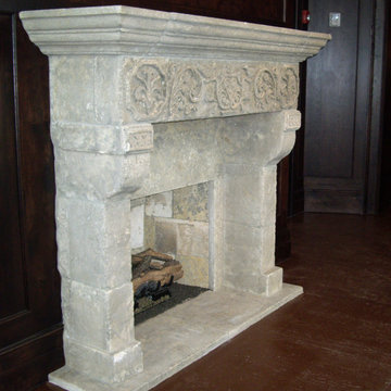 Dining room fireplace