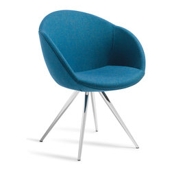 Amelia chair with stork base - Armchairs And Accent Chairs