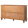 Traditional Sideboard With Storage With 3 Drawers, Acorn