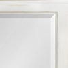 Hogan 9 Windowpane Wood Wall Mirror, White 26x32