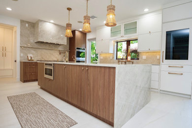 Trendy home design photo in Miami