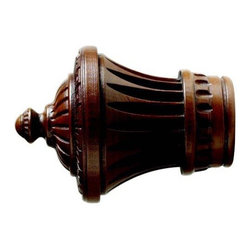 Kirsch 2 Inch Wood Trends Charleston Finial - Curtain Rods