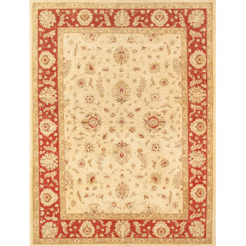 Sultanabad Collection Hand-Knotted Lamb Wool Area Rug, 8'10"x11'1