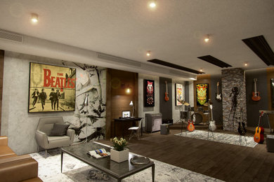 Inspiration for a rustic home design remodel in Other