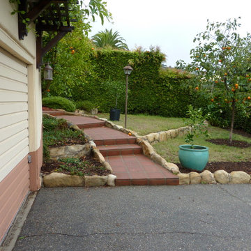Succulents Replace Tiny Terraced Lawns