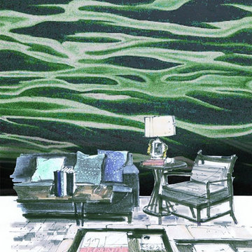 Emerald SIlent Waters | Glass Mosaic | PIXL Mist Collection
