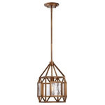 Designers Fountain - Athina 1-Light Pendant, Gilded Bronze - Bulbs not included
