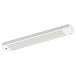 Vaxcel - Instalux 16" LED Motion Under Cabinet Strip Light White - This Instalux under cabinet LED will provide the perfect amount of illumination in your kitchen, laundry room, office space, or garage - anywhere you need convenience in touch-free lighting. The 3 in 1 touch-less motion control includes, on-off, dimming to 15%, and safe exit to dim over one minute before shutting off. It is available in multiple sizes and finishes and can be installed as plug-in or direct wire. Extend the length by linking additional lights (sold separately) to one power source. Starter pack includes: 1 strip light with integrated touch less control sensor, 1 x plug-in power source, 1 x 12 inch linking cable, mounting accessories.
