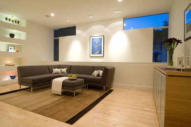 Family room - contemporary family room idea in Houston