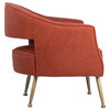 Liza Cotton Blend Upholstered Occasional Chair, Red
