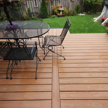 Some custom decks built by Hickory Dickory Decks using Armadillo decking.