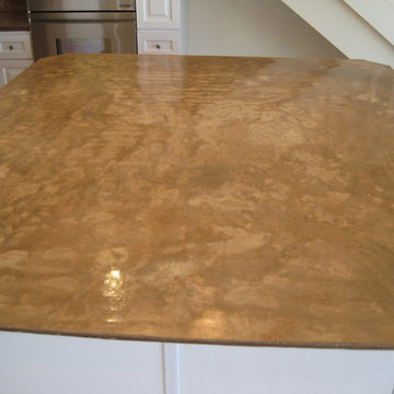 Custom Concrete Counter top Natural Look Hand Troweled