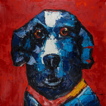 Dog -Red Back Wall Art, 24"x24"