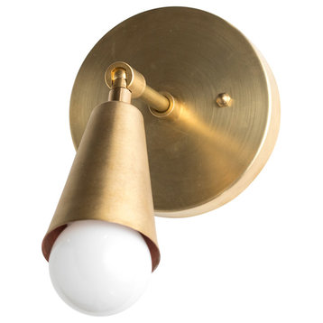 Gold Mid-Century Modern Adjustable Wall Sconce