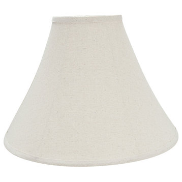 Aspen Creative 38003 Bell Shaped Collapsible Spider Lamp Shade in Beige