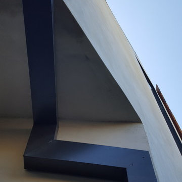 Cladding-Soffits, Fascia, Beams. Box Gutter "Tall" Glendale Ca.