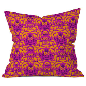Madart Inc Birds Of A Feather Outdoor Throw Pillow Contemporary Outdoor Cushions And Pillows By Deny Designs