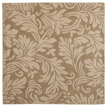 Safavieh Impressions Collection IM344 Rug, Brown, 6' Square