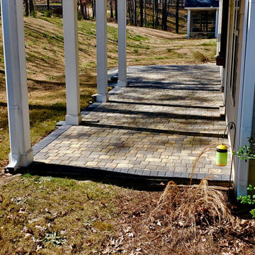 Paver Patios, Retaining Walls, Columns, Full Landscape Projects at Various Homes
