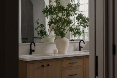 Inspiration for a contemporary bathroom remodel in Other