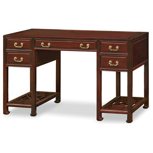 Sauder Registry Row Desk Amber Pine