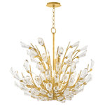 Hudson Valley Lighting - Tulip 9 Light Chandelier, Clear K9 Crystal, Gold Leaf - Features: