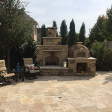 fireplace and pizza oven