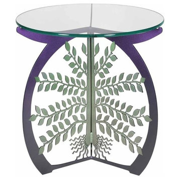 Tree of Life Glass Top Table