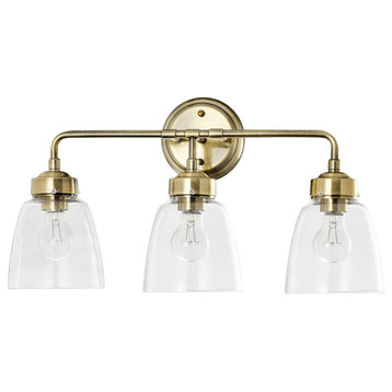 Varaluz 341B03 Helena 3 Light 22"W Bathroom Vanity Light - Antique Brass