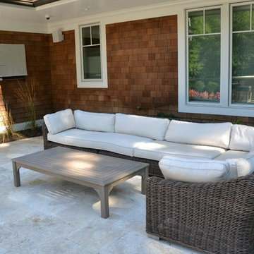 Swimming Pool into Raised Patio Design