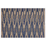 Bareens Designer Rugs - Modern Turkish Kilim Sumpter Hand-Woven Wool Rug - 5'0'' x 6'10'' - Elevate the elegance of your home with this stunning hand-woven tribal Kilim wool rug. Meticulously crafted on a loom by the Nomad Turkman people using hand-spun wool and 100% natural vegetable dyes, these rugs are recognized for their repetitive geometric patterns, incorporating naturalistic floral and traditional designs. The contemporary fashion palette results in bold, sharp patterns that are incredibly versatile, as the pattern is the same on both sides. These reversible rugs feature a lighter shade on one side and brighter colors on the other, providing versatility according to preference. These unique rugs are made by knotting short strands of different colors onto the warps and securing them by tightly pressing the wefts. The designs are created by interweaving the various colored wefts and warps. Kilims are known for their exceptional durability and versatility, making them truly unique rugs.  Product Details    Rug Size: 5'0'' x 6'10''  Material: 100% Wool  Style: Kilim, Flat Weave, Dhurrie, Turkish, Southwestern, Rustic, Tribal  Colors: Natural, Grey, Blue,   Weave Type: Hand-Woven, Handmade  Pile Height: Less than 0.25 inch