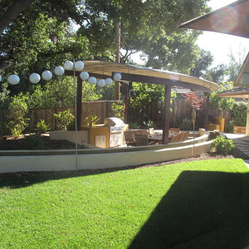 back yard design in saratoga
