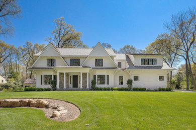 Example of an exterior home design in New York