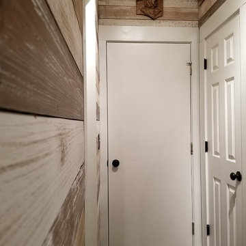 Hallway - Mountain Cabin Shiplap installed