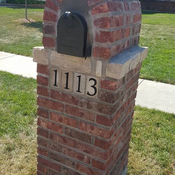 Brick and Stone Mailbox in O'fallon, Mo