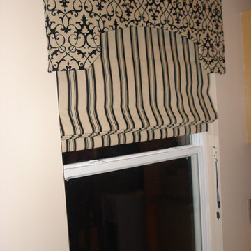 Shaped Cornice Board / Roman Shade