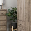 South Shore Versa 2 Drawer Armoire in Weathered Oak