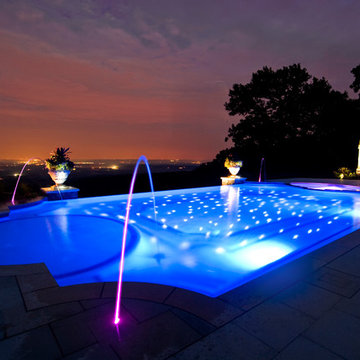 Outdoor Pool & Landscape Lighting By NJ Landscape Architecture Office
