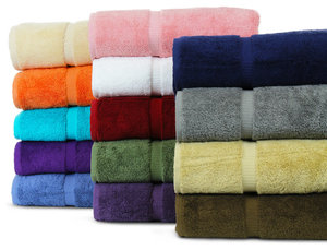 Towel Turkish Cotton Washcloths, Mix Color, Dobby Border, Set of 12