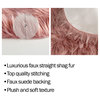 Sheepskin Throw RugFaux Fur 2x3-Foot High Pile Soft and Plush Mat