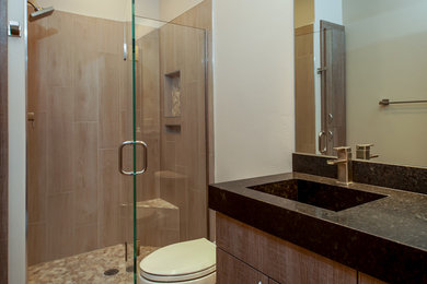 Inspiration for a transitional bathroom remodel in Other