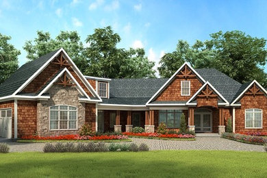 Home design - craftsman home design idea in Atlanta