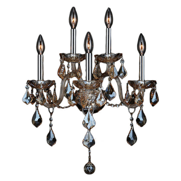 Crystal Lighting Palace Venetian 5 Light Crystal Chrome FInish Chandelier, Clear from Houzz | Martha Stewart Crystal Lighting Palace Venetian 5 Light Crystal Chrome FInish Chandelier, Clear from Houzz | Martha Stewart