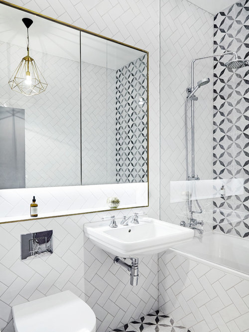 Monochrome Bathroom Design Ideas, Remodels & Photos
